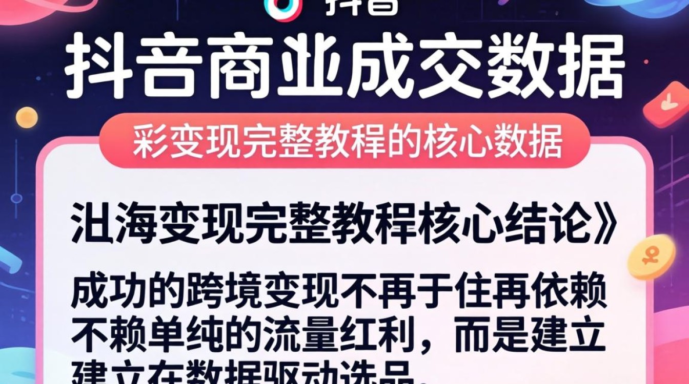 TikTok 电商成交数据 出海变现完整教程