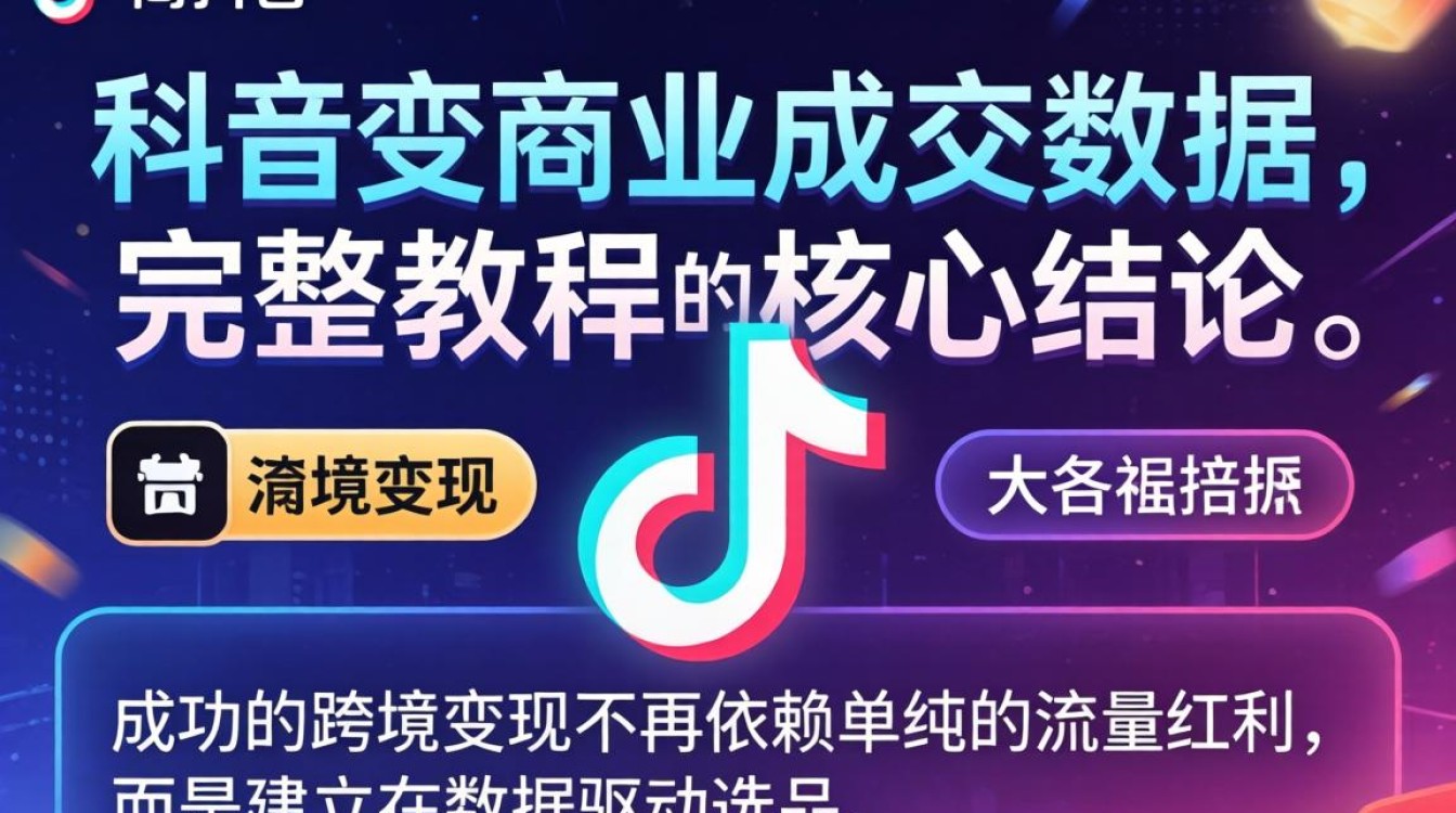 TikTok 电商成交数据 出海变现完整教程