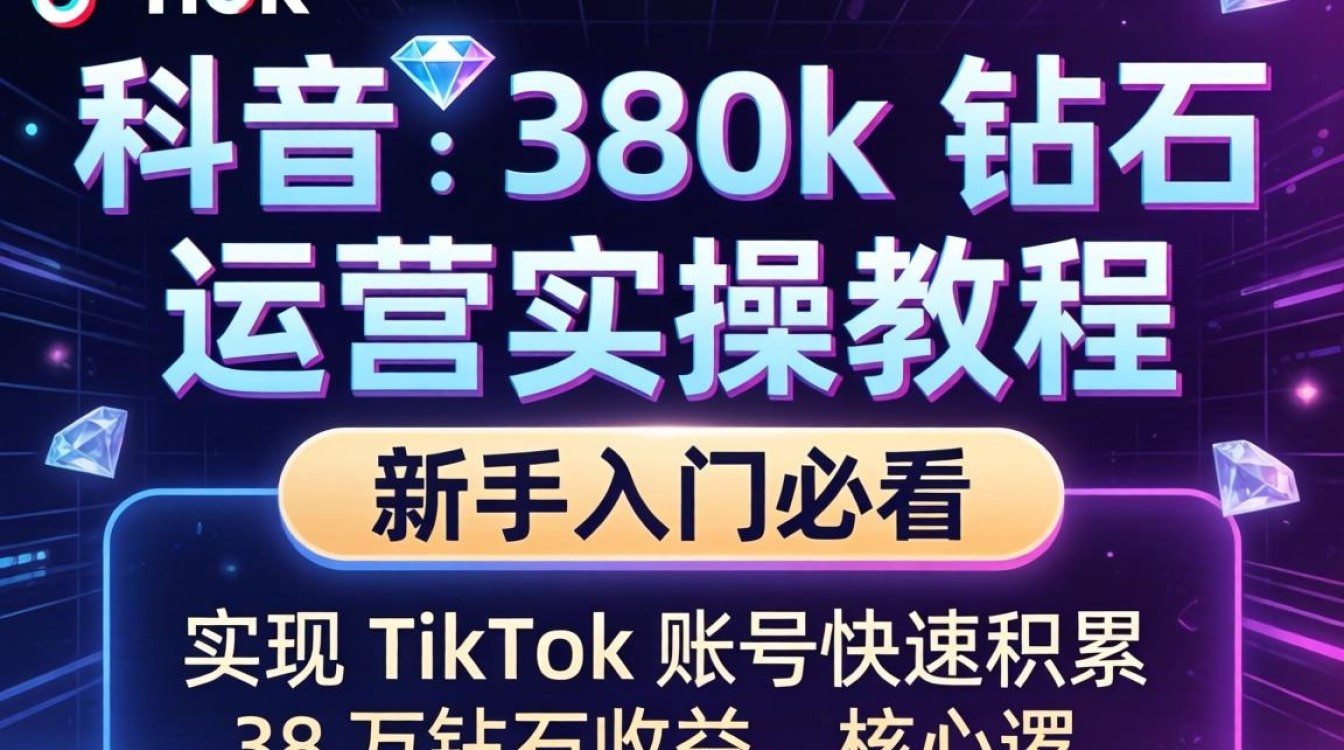 TikTok 380k 钻石怎么赚