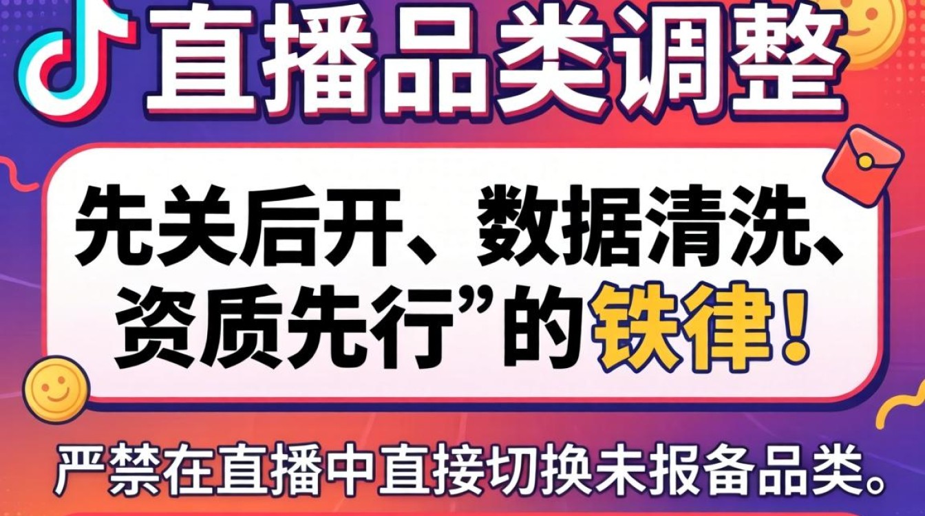 抖音直播品类怎么改才不违规