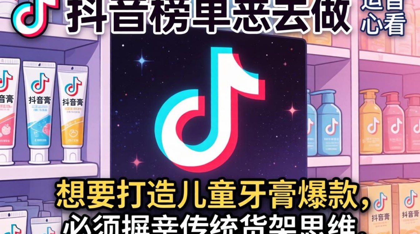 儿童牙膏抖音榜单怎么做