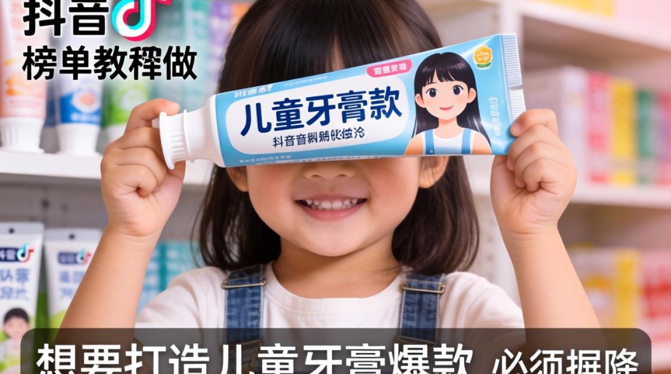 儿童牙膏抖音榜单怎么做