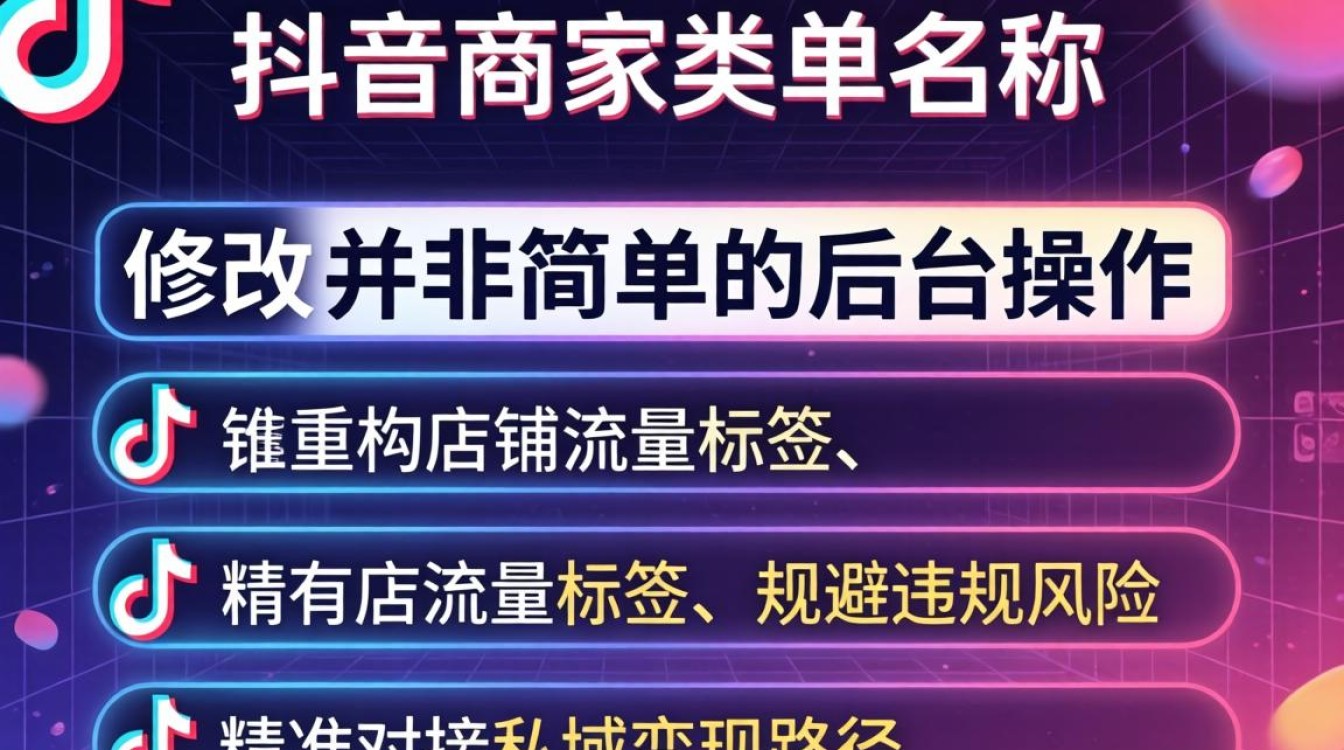 怎么改抖音商家类目名字