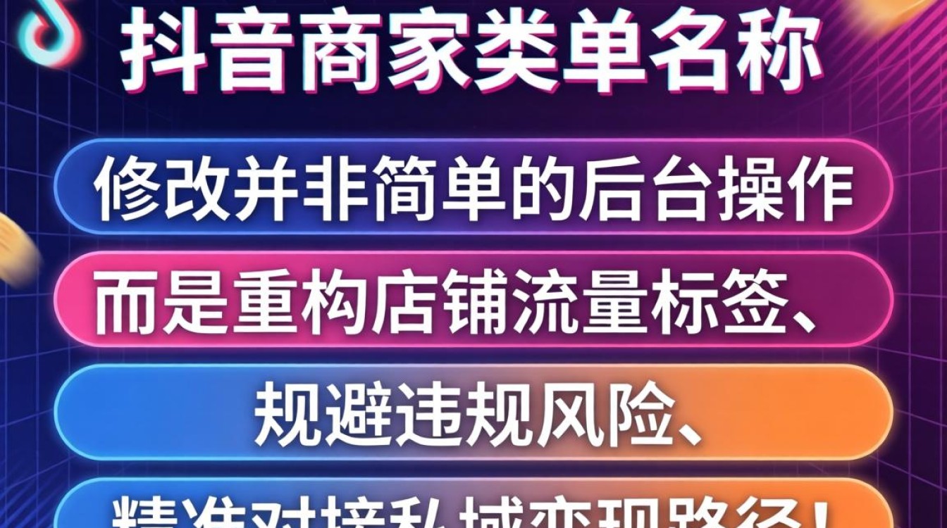 怎么改抖音商家类目名字