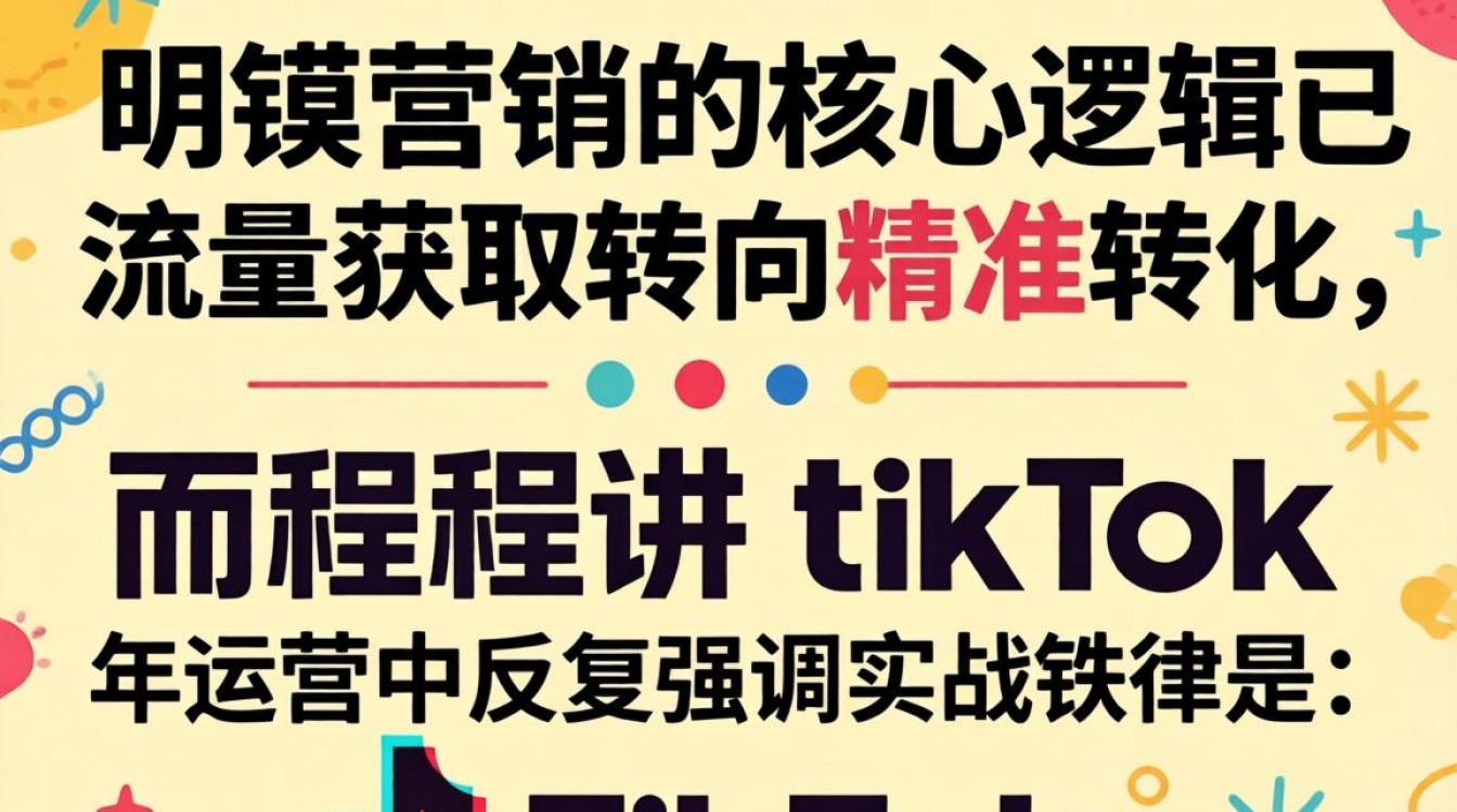 社媒营销程程讲TikTok运营引流变现技巧