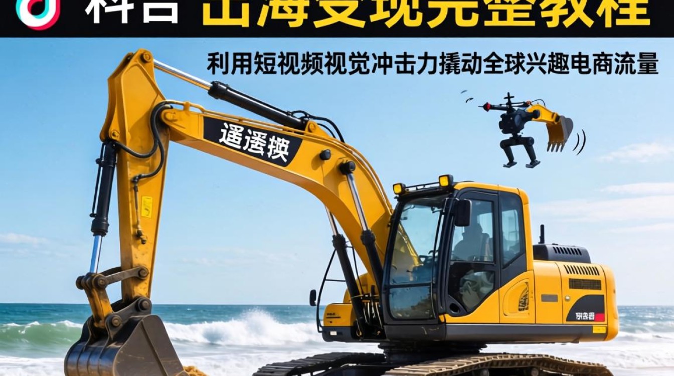 TikTok 遥控挖掘机 出海变现完整教程