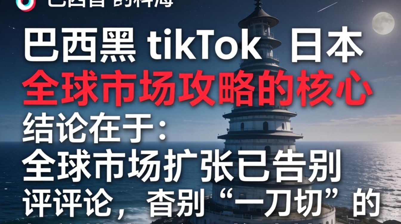跨境出海巴西黑 TikTok 评论日本