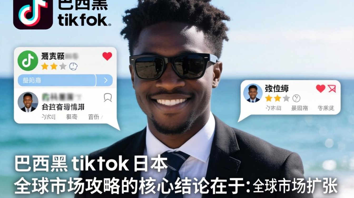 跨境出海巴西黑 TikTok 评论日本