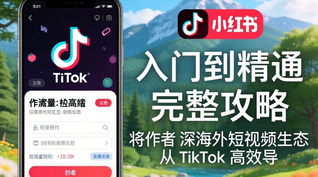 TikTok 用户注册小红书从入门到精通完整攻略
