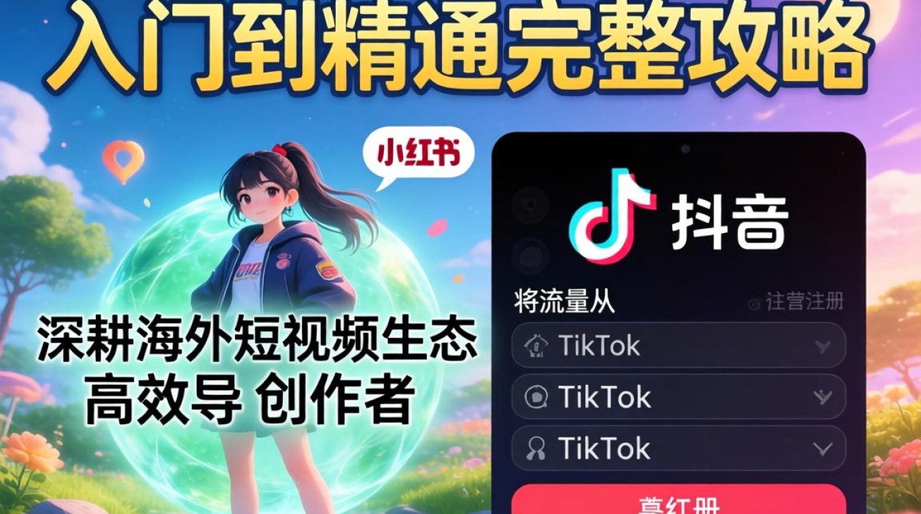 TikTok 用户注册小红书从入门到精通完整攻略