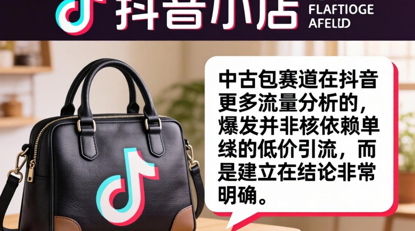 抖音小店开中古包流量怎么提升