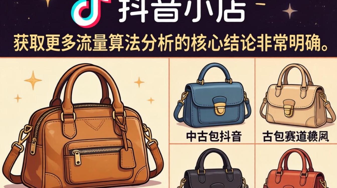 抖音小店开中古包流量怎么提升