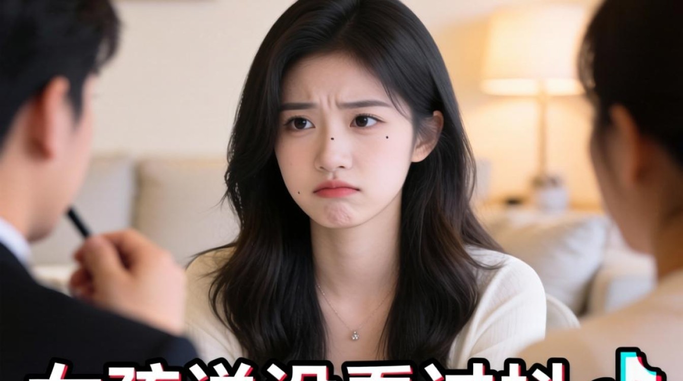 女孩说没看过抖音怎么回