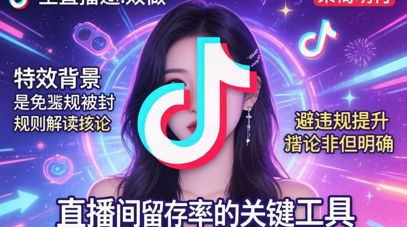 抖音直播怎么做特效背景避免违规被封