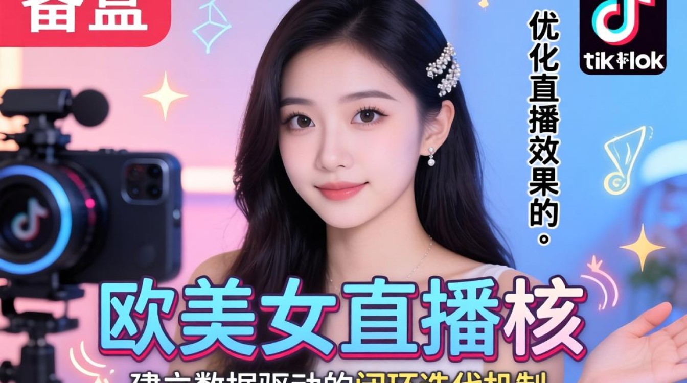 直播复盘欧美女博主tiktok如何优化直播效果