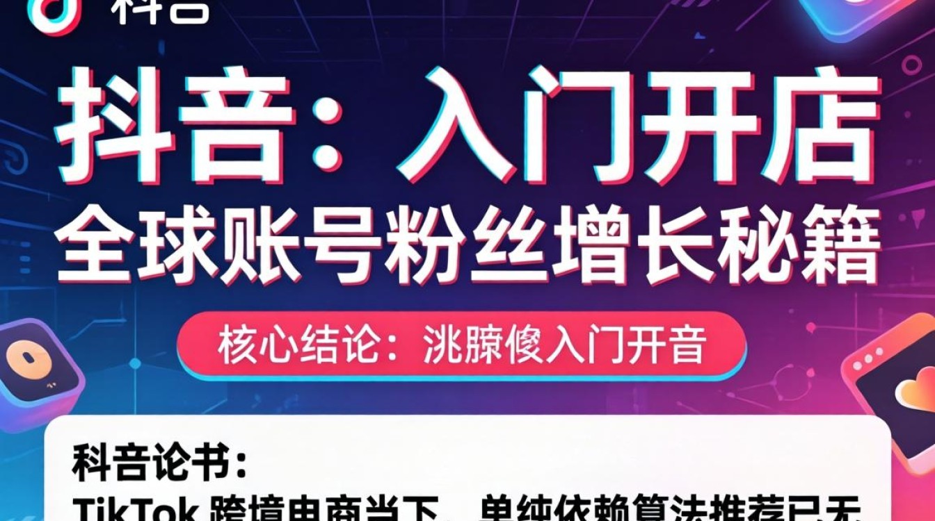 TikTok 入门开店书籍全球账号粉丝增长秘籍