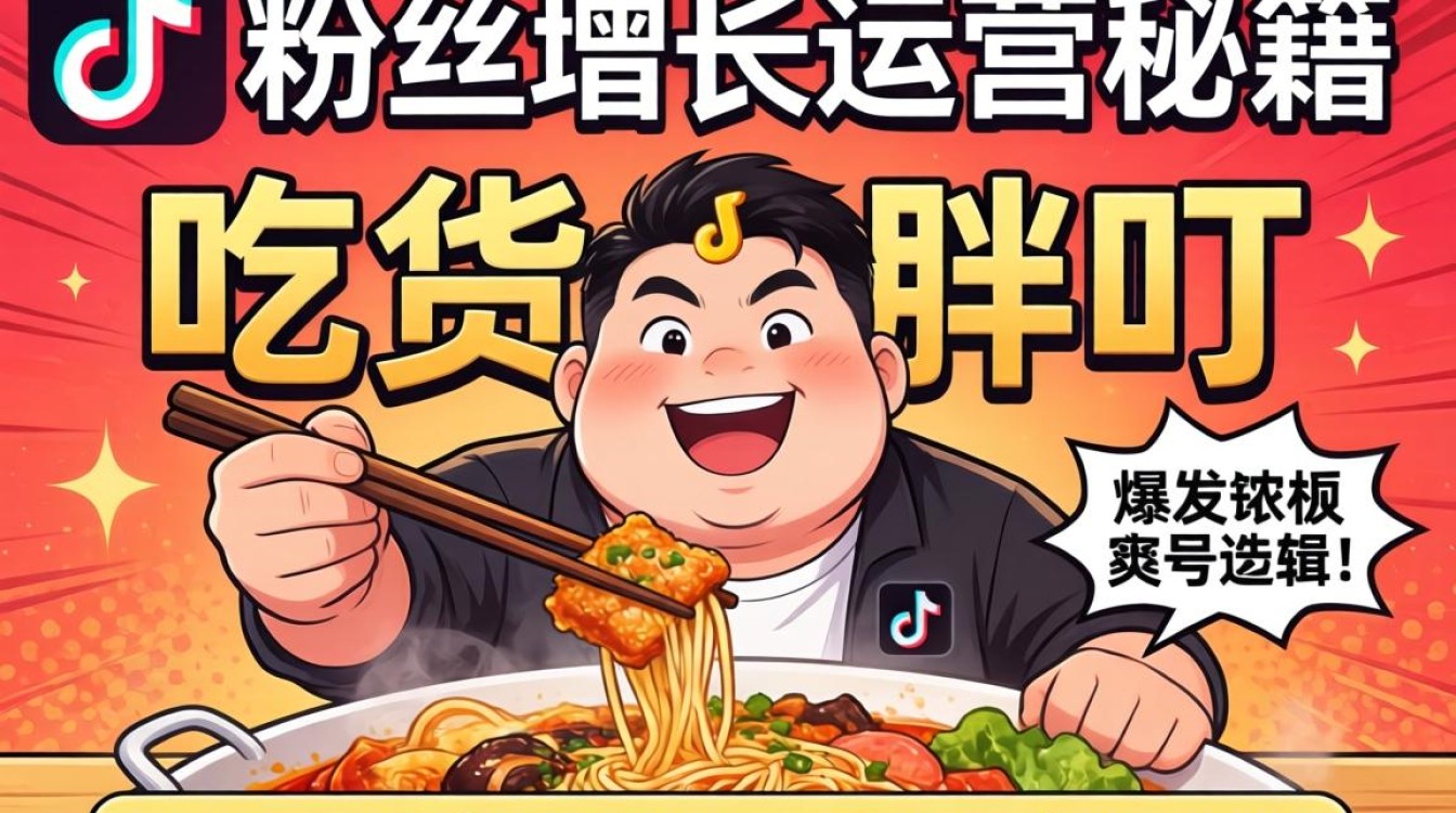 TikTok 吃货小胖叮粉丝增长运营秘籍