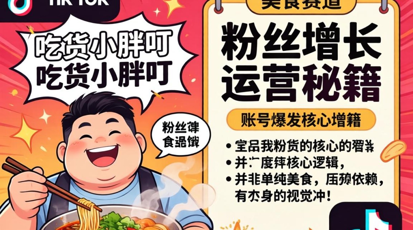 TikTok 吃货小胖叮粉丝增长运营秘籍
