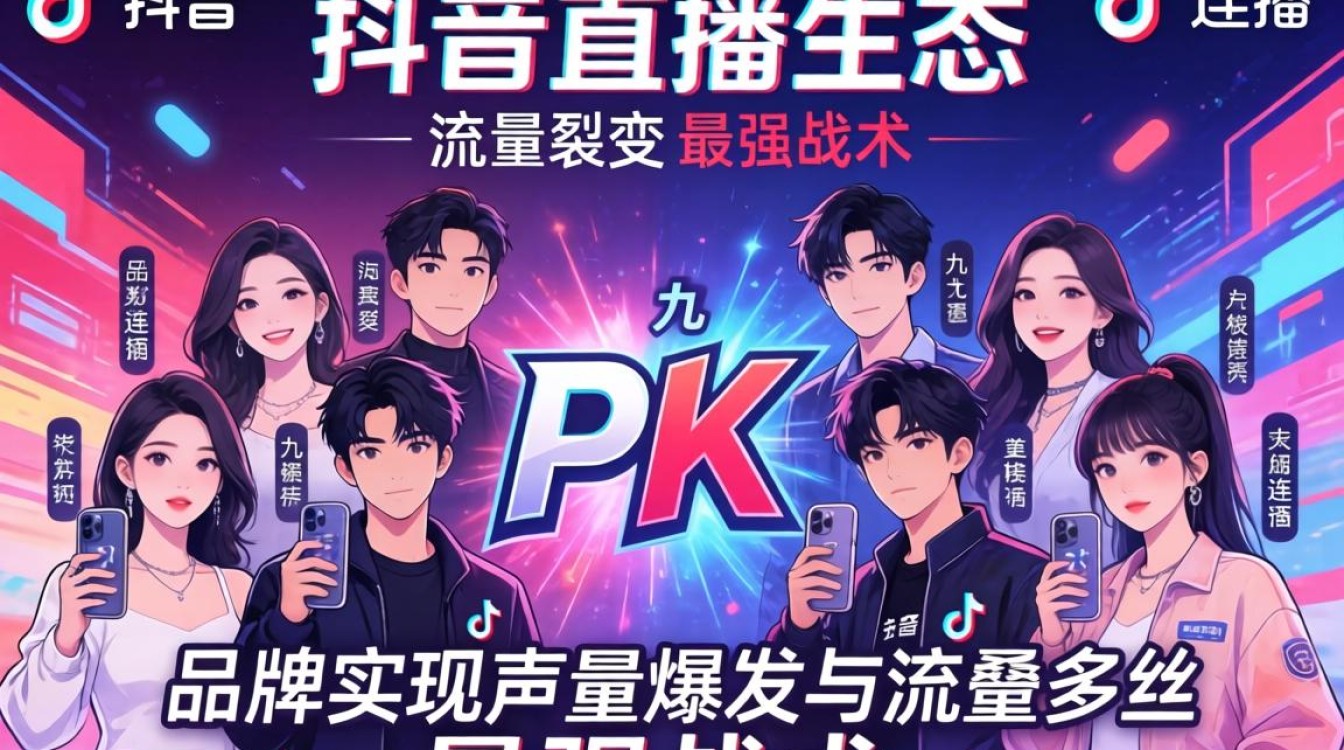 抖音 pk 九人怎么连线