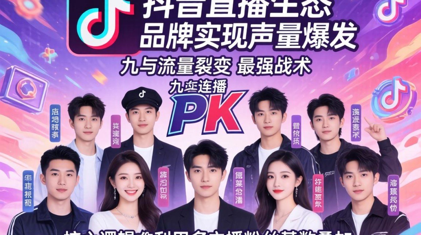 抖音 pk 九人怎么连线