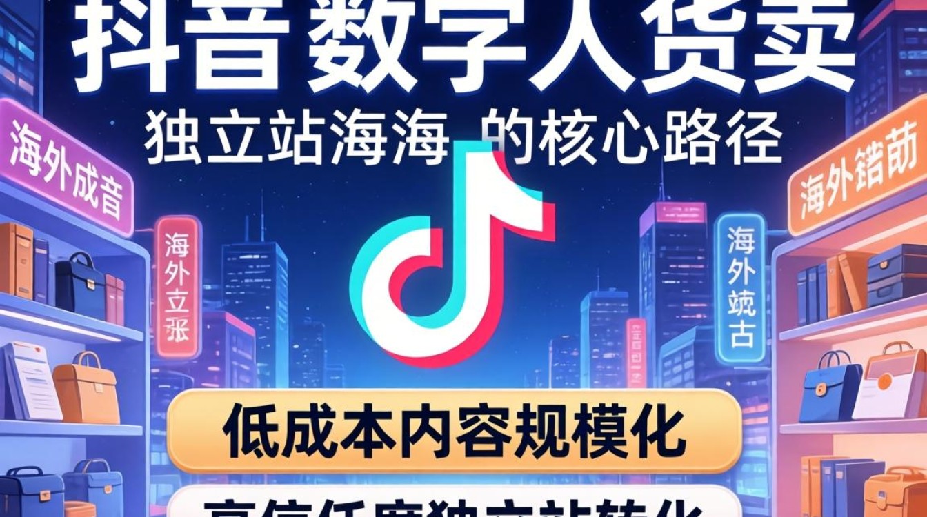TikTok 数字人带货独立站建站海外电商指南
