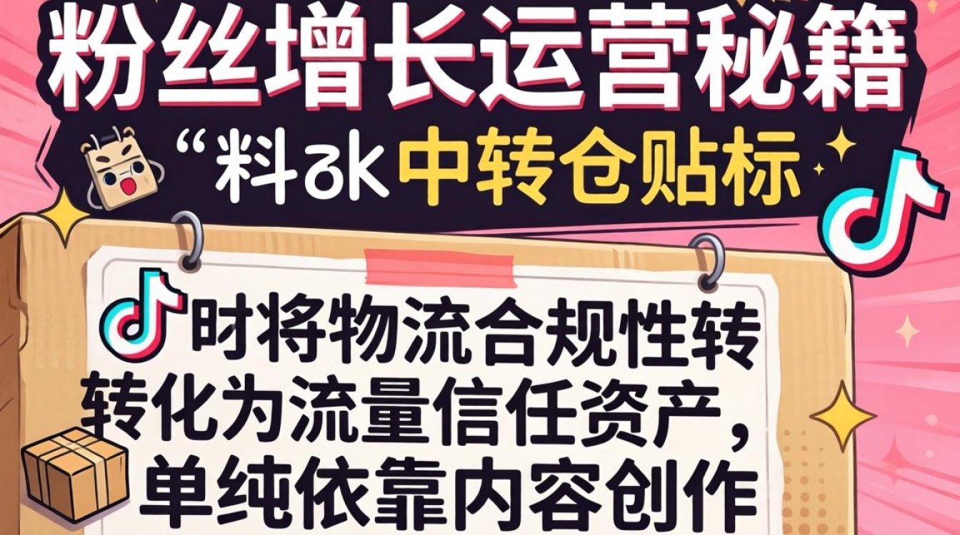 TikTok 中转仓贴标粉丝增长运营秘籍