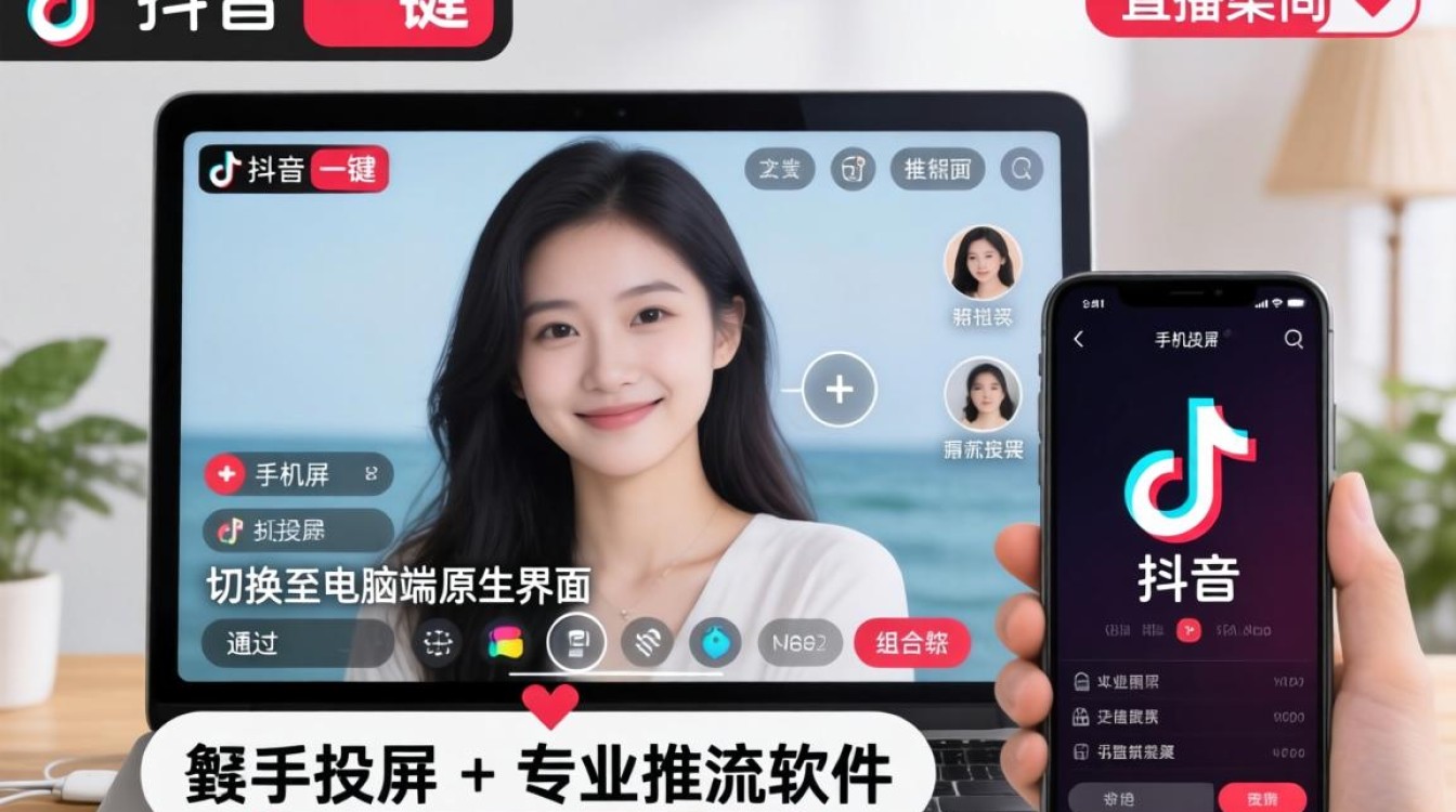 抖音直播怎么改成电脑版