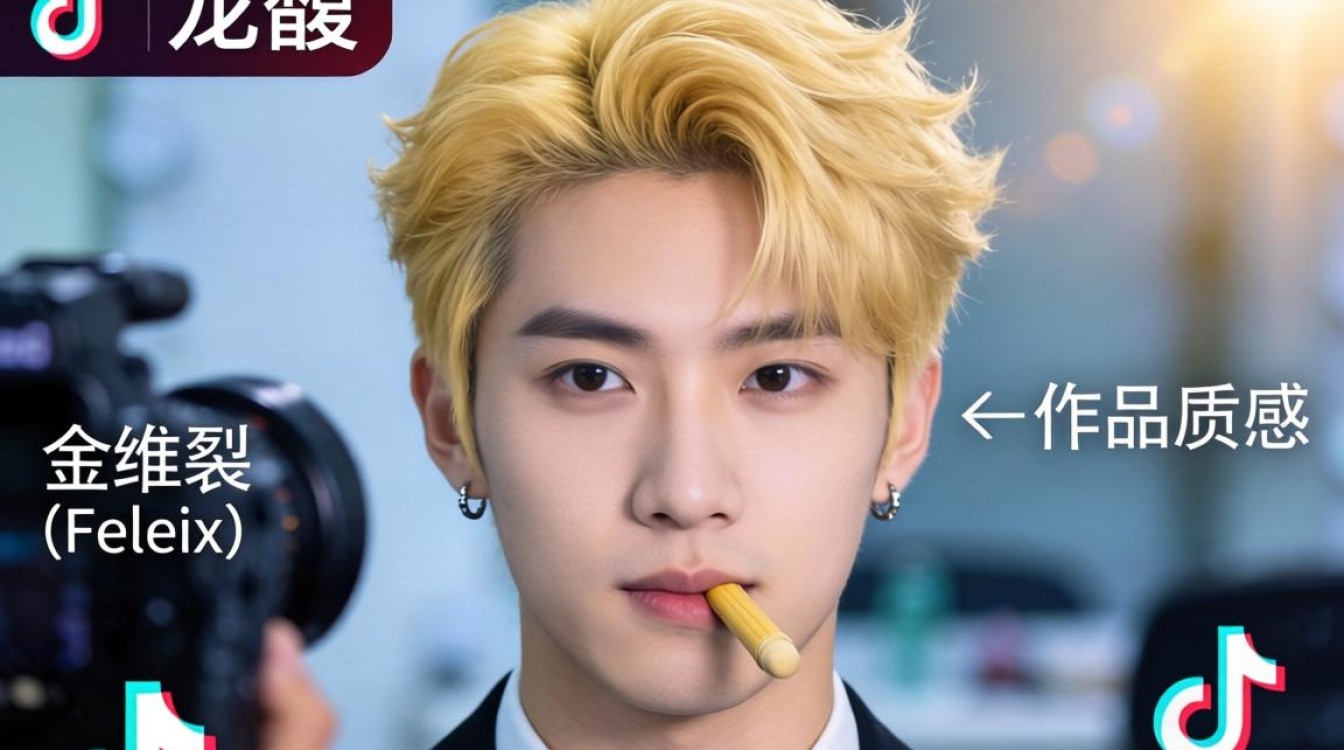 后期处理李龙馥 tiktok 金发作品怎么做的