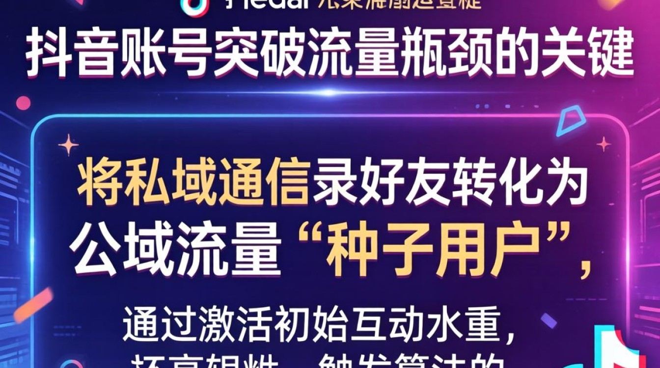 抖音怎么把通讯录好友突破流量瓶颈公域获取