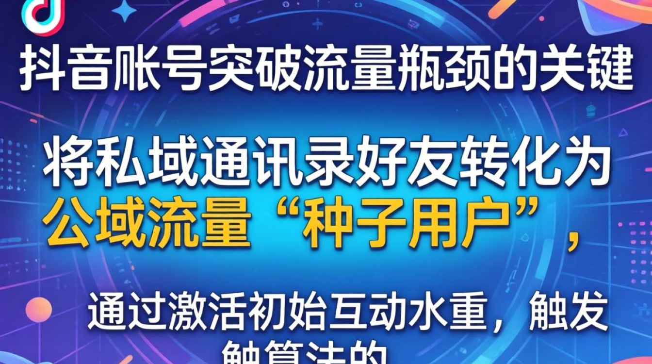 抖音怎么把通讯录好友突破流量瓶颈公域获取