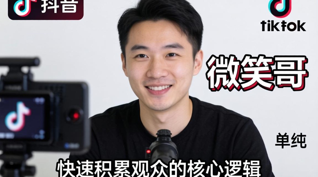 直播引流微笑哥tiktok抖音快速积累观众