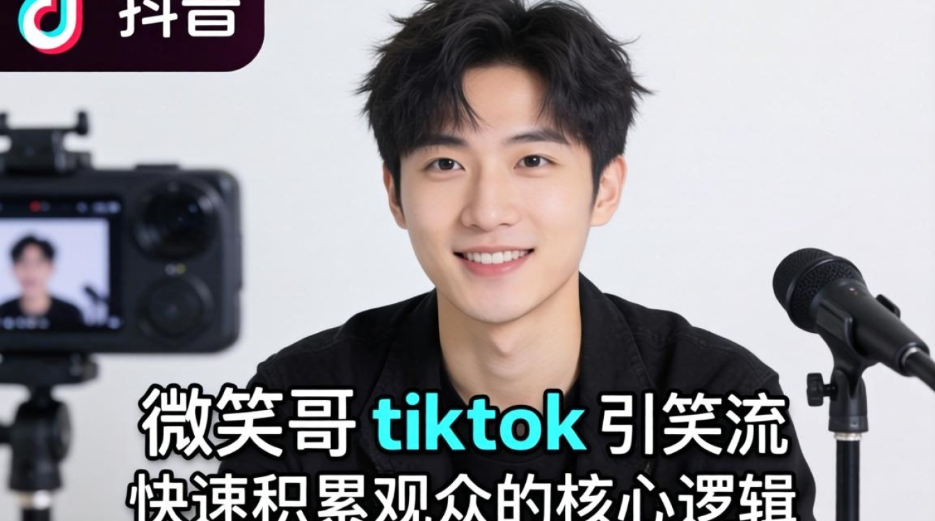 直播引流微笑哥tiktok抖音快速积累观众