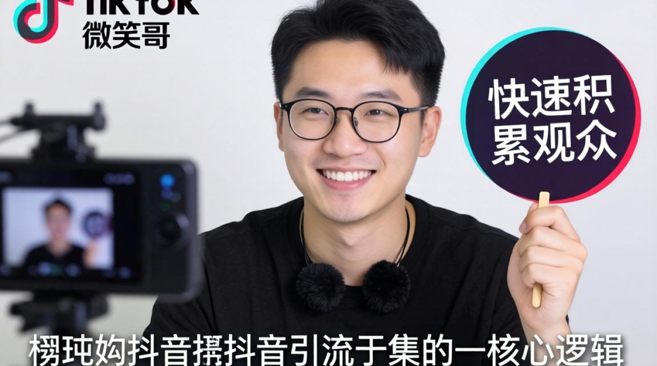 直播引流微笑哥tiktok抖音快速积累观众