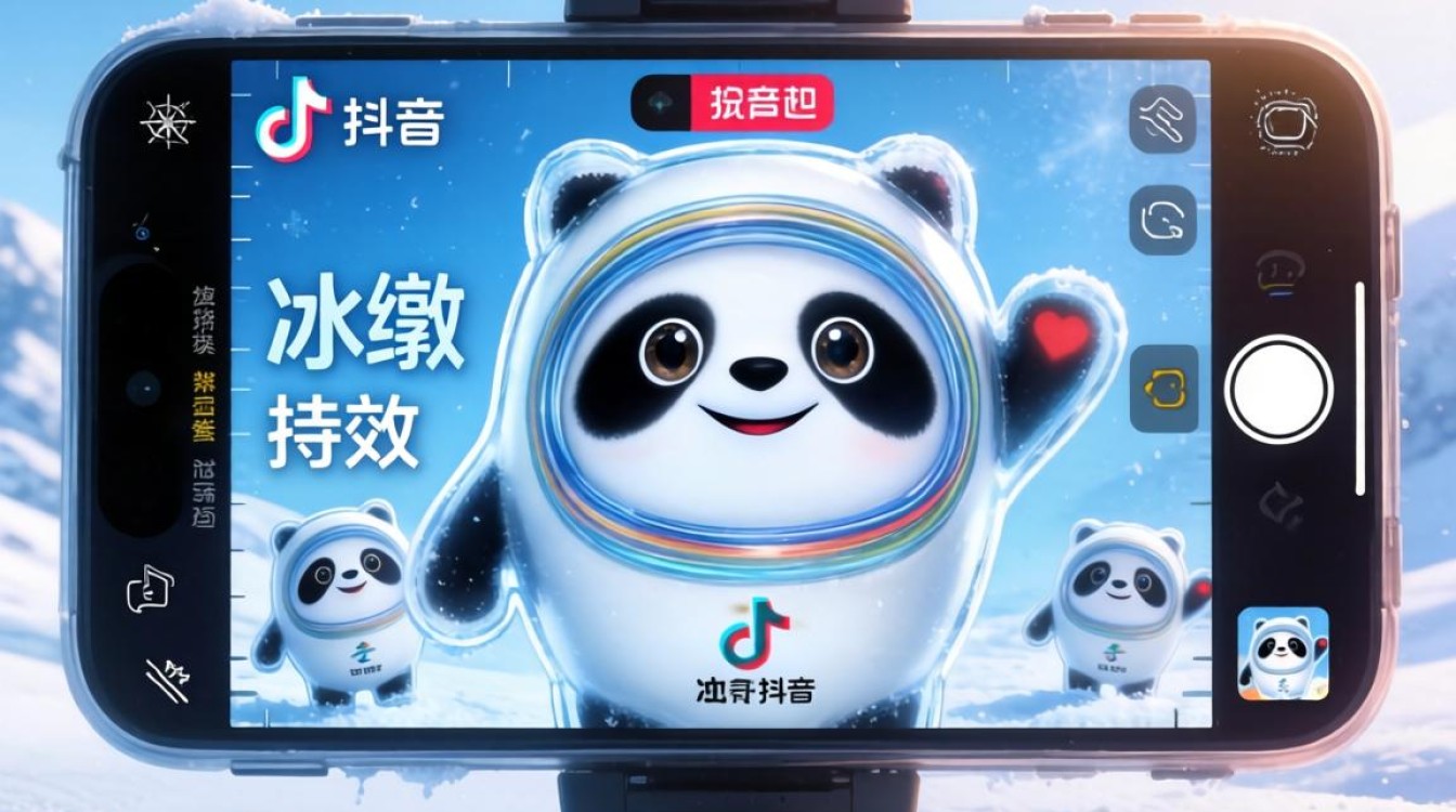 抖音怎么拍冰墩墩特效