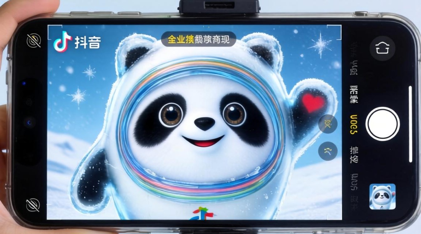 抖音怎么拍冰墩墩特效
