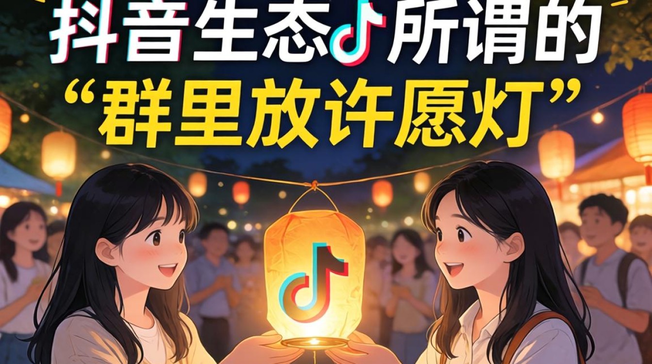 抖音群里怎么放许愿灯