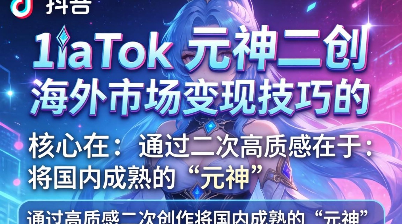 TikTok 元神二创 海外市场变现技巧