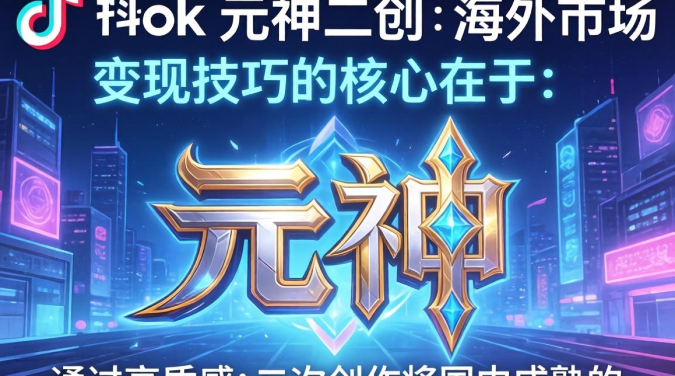 TikTok 元神二创 海外市场变现技巧