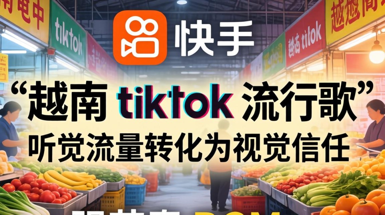 快手越南TikTok流行歌电商带货实战技巧