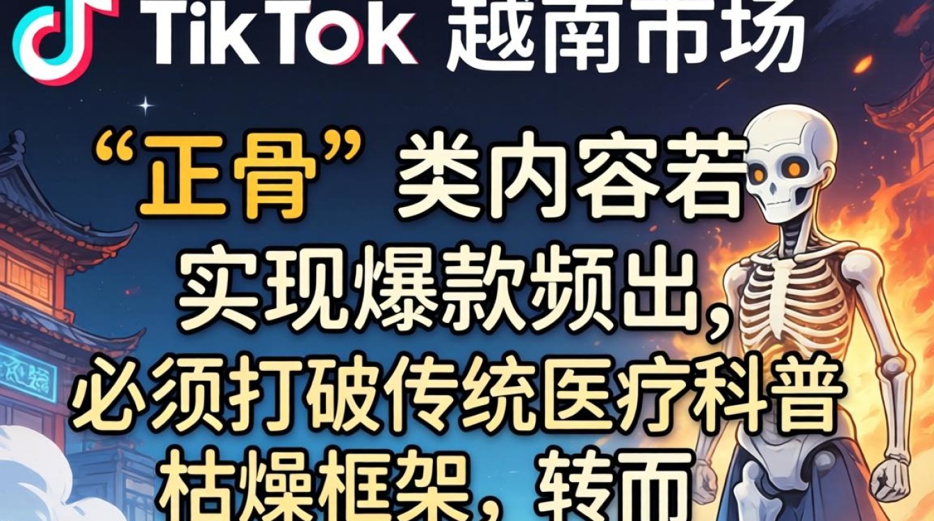 TikTok 越南小姐姐正骨内容创作技巧