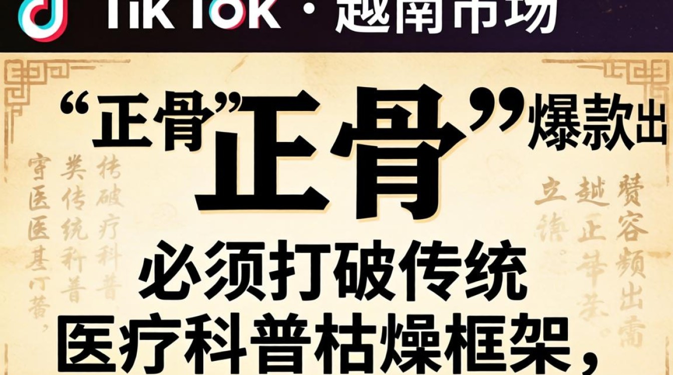 TikTok 越南小姐姐正骨内容创作技巧