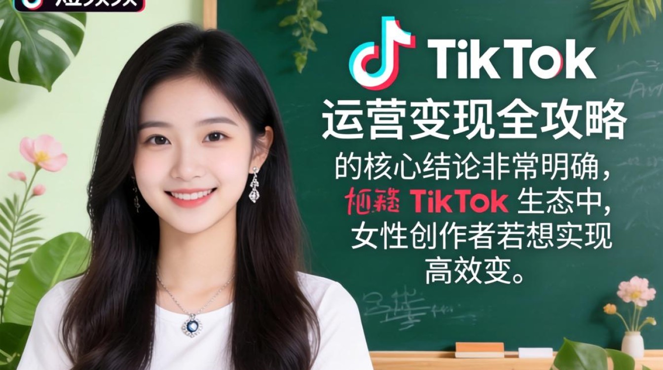 短视频玩tiktok的小姐姐怎么运营变现