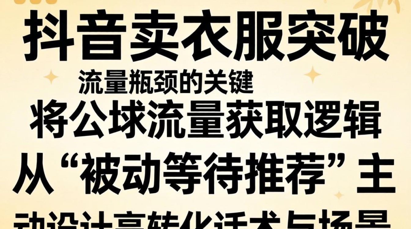 抖音怎么开播卖衣服话术