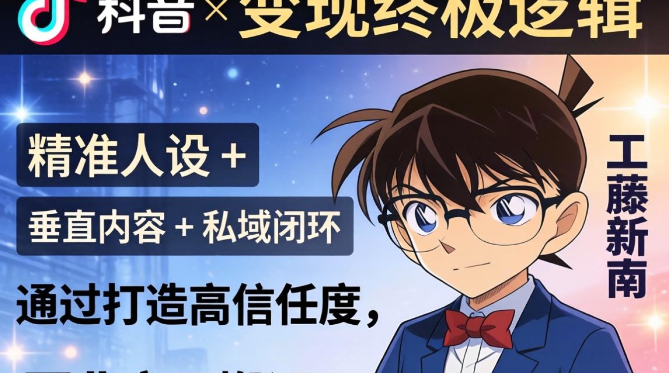 TikTok 工藤新一变现技巧月入过万是梦吗