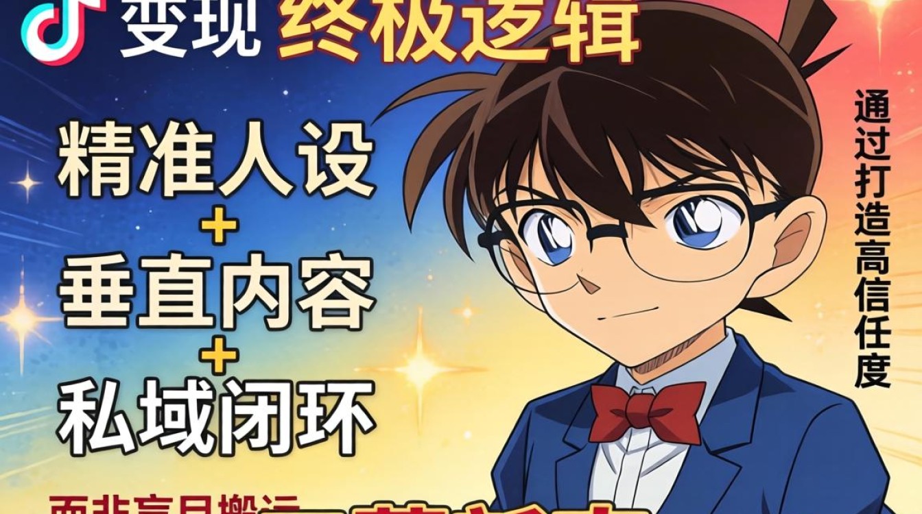 TikTok 工藤新一变现技巧月入过万是梦吗