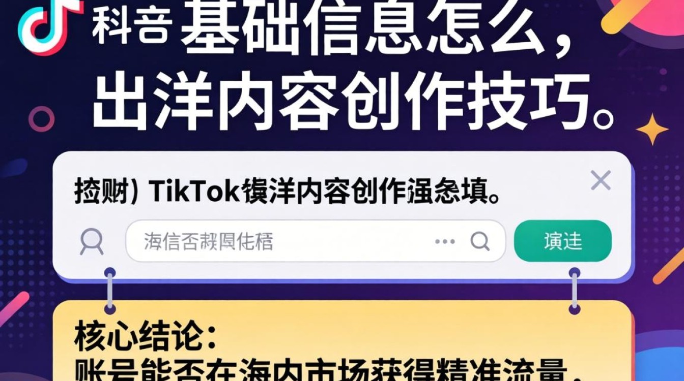 TikTok 账号注册流程与出海内容创作技巧