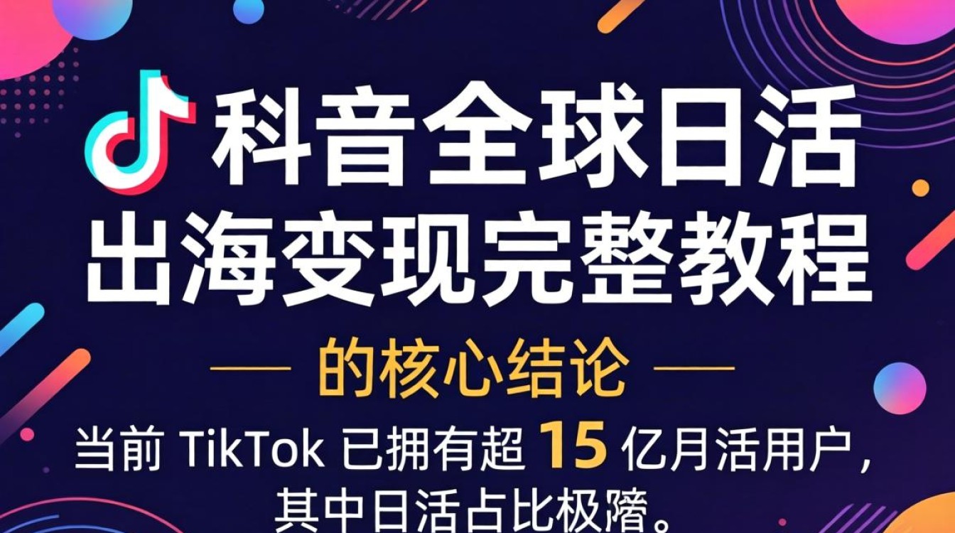 TikTok 在全球日活 出海变现完整教程