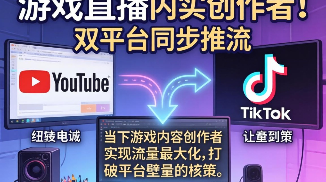 YouTube 游戏怎么直播到 TikTok