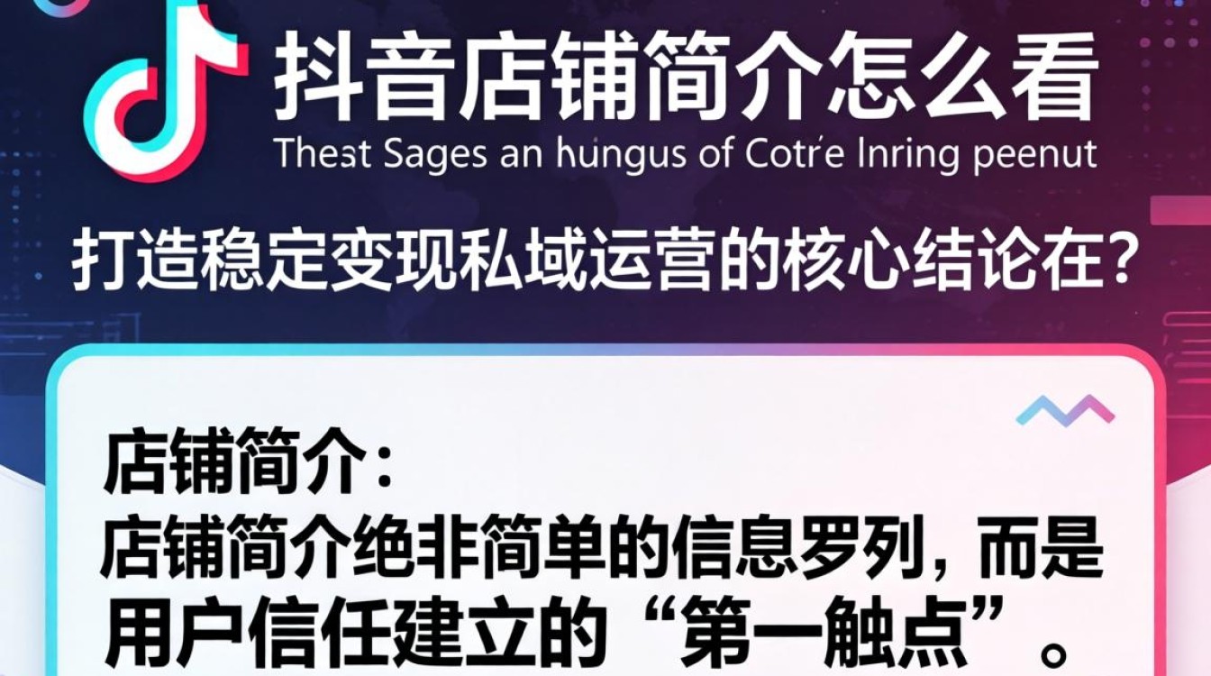 抖音店铺简介怎么设置流量大