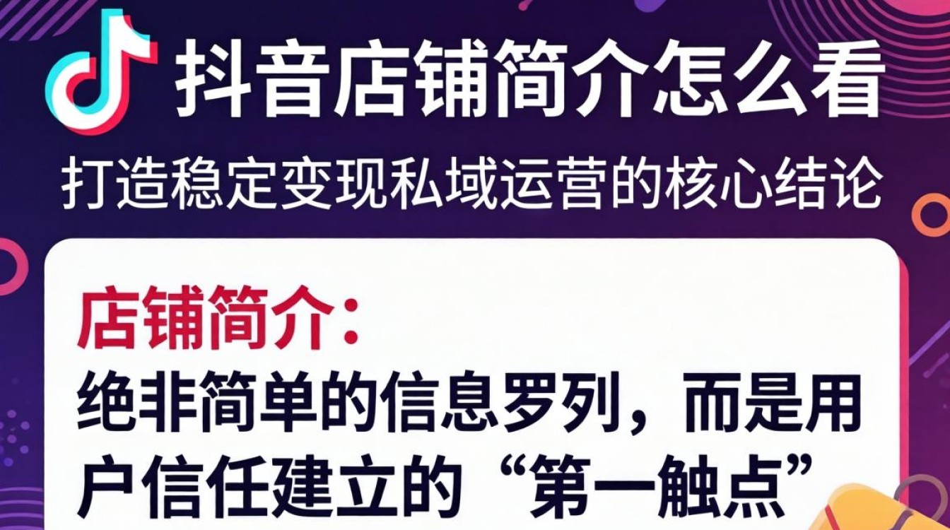 抖音店铺简介怎么设置流量大
